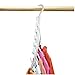 Wonder Hanger Max 24-Pack Space Saving Hangers, Reinforced Hooks Swivels 360°, Cascading Hanger, College Dorms & Storage Closet Organizer, Fully Assembled – White