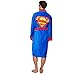 Superhero Comic Adult Mens Bath Robe (Superman (Blue))