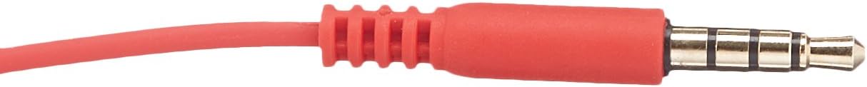 Basics In-Ear Wired Headphones Earbuds with Microphone, Red: Electronics