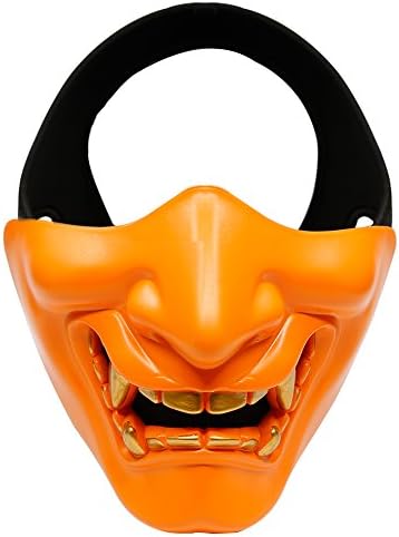 Half Face Mask Halloween Masks for Christmas, Cosplay, Costume Party, Hunting, Shooting, CS Game