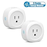 Smart Plug, Koogeek Wifi Smart Outlet Works with Alexa Google Assistant IFTTT, Voice Control Remote control with Energy Monitor Function, No Hub Required,ETL and FCC Listed,Supports 2.4GHz (2 Packs)