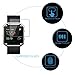 Vancle Screen Protector for Fitbit Blaze Smart Watch,Tempered Glass 2.5D, HD Ultra Clear Film, 3-PACK