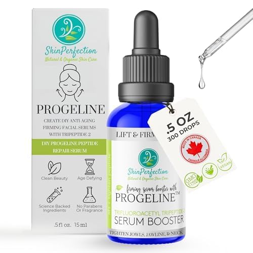 Skin Perfection Firming Serum Booster with Progeline Peptide Repair Serum Neck and Face Progeline Cream Upgrade Trifluoroacetyl Tripeptide-2 Anti-aging Diy .5 Fl Oz