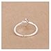 S&E Women's 925 Sterling Silver Simple Mini Airplane Opening Mouth Rings Wedding Bangle Finger Ring