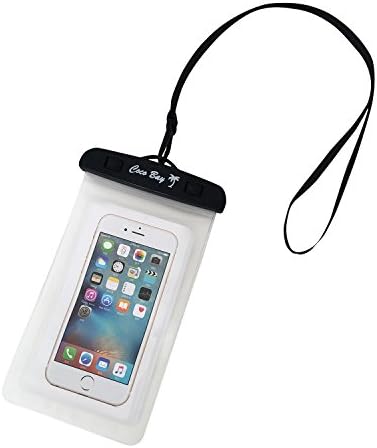 Coco Bay Supply - Waterproof Universal Underwater Phone Pouch, for iPhone 6, 6s plus, 7, Samsung Phones Up To 6.5", Dry Bag, Case, for the Beach, Swimming, Boating and Vacations