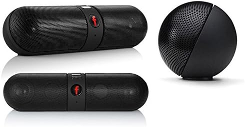 SHUX bluetooth speakers Capsule Pills Wireless Card Bluetooth Speaker,Mini Magic Sound,Outdoor Portable,FM Radio and TF Card Slot (Black),iPhone, iPad, Samsung