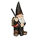 Exhart Garden Gnome, Hunting Harry Garden Statue, Funny Outdoor Garden Decoration, 7 x 13.5 Inch