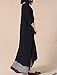 Mordenmiss Women's Summer Two Layers Maxi Dresses (Medium, Short Sleeves Black)