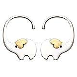 JEWME 925 Sterling Silver Jewelry Pierced Earrings Elephant Polished Women Girls Gift