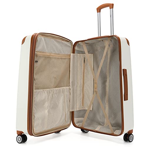 Miami CarryOn Collins 3 Piece Expandable Retro Spinner Luggage Set