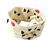 FEITONG Fashion Autumn Winter Boys Girls Collar Kids Baby Heart Scarf Cotton O Ring Neck Scarves