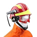 Futt Rescue Helmet Outdoor Emergency Rescue Helmet with Goggles and Strong Light Flashlight