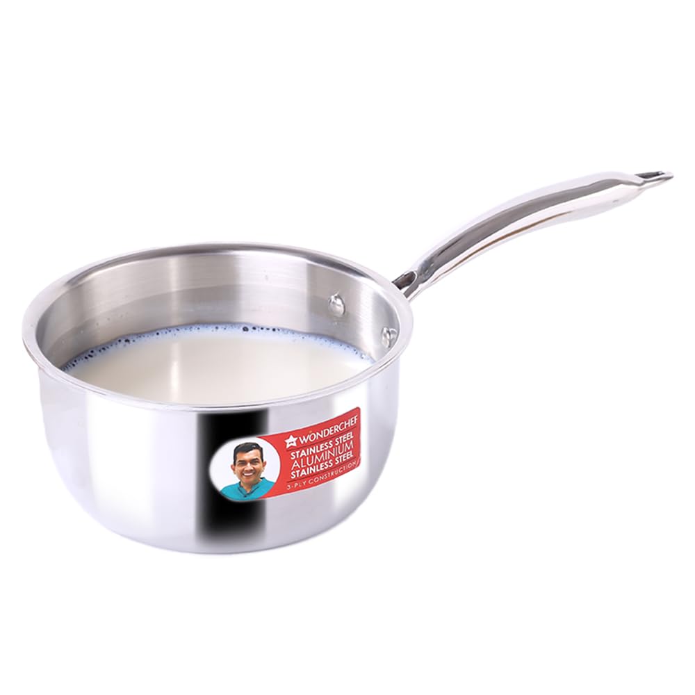 Wonderchef Nigella Triply Sauce Pan 18 cm