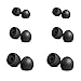 12 Pieces for Samsung Earbud Covers Teemade Silicone Tips Replacement Ear Gels Buds for Samsung S8 AKG Earbuds (Black)