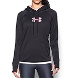 Under Armour Women's Icon Caliber Hoodie, Black/Realtree Ap Pink, Medium