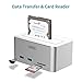 Unitek [Upgraded 12V/3A Power Adapter] Aluminum USB 3.0 to SATA Hard Drive Docking Station with 2 BC 1.2 Charging USB Port and SD Card Reader for 2.5 & 3.5 Inch SATA I/II/III HDD SSD