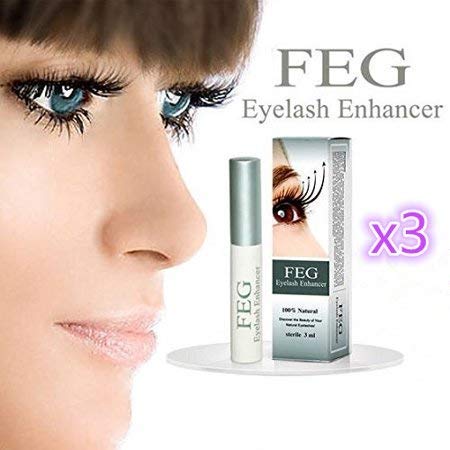 3 X FEG Eyelash enhancer!!! 3 pieces of most powerful eyelash growth Serum 100% Natural. Promote rapid growth of eyelashes!