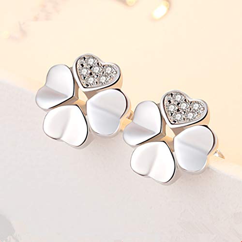 Women\'s Stud Earrings Set, CICINIO 6 Pairs CZ Earrings 925 Sterling Silver Hypoallergenic Round Cubic Zirconia Ear Stud Set