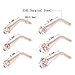 Kangyijia 20G 10Pcs Nose Studs Rose Gold Surgical Steel L-Shape Nostril Studs Screws Nose Ring Hoop Piercing