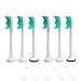 BrushBrite Replacement Brush Heads fits Philips Sonicare Electric Toothbrush Diamondclean Flexcare Essence Healthy White plaque control Gum Health HX6014 ProResults Set of 3 (2 packs)