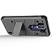 ZIZO Bolt Series Nokia 3.1 Plus Case Military Grade Drop Tested with Full Glass Screen Protector Holster and Kickstand MetalGray Black