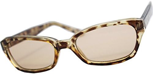 Eight Tokyo (Japan Import) 653-5 Men's UV Cut Square Type Sunglasses Amber/Light Brown