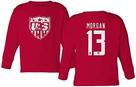 TURXIN Soccer America USA National Team #13 Morgan Toddler Long Sleeve T-Shirt