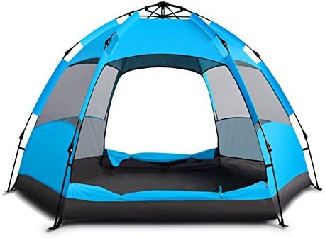 HnjPama Double-Layer Family Camping Tents/Waterproof & Anti-Mosquito Tents/Lightweight & Compact, Portable Tents
