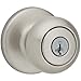 Kwikset Cove Entry Knob with SmartKey, Satin Nickel