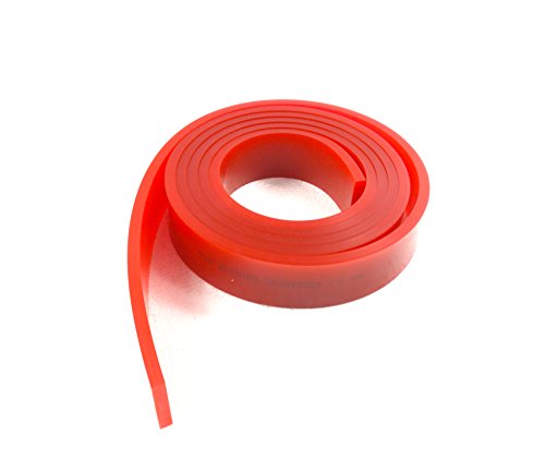 Techtongda Screen Printing Squeegee Blade Rubber 65/75 Durometer 144 inches/roll (65 Durometer)