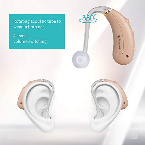 Coniler Hearing Aids Rechargeable, Intelligent Volume Memory Digital