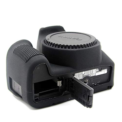 Schwarz Silikon-Schutzhülle Kameratasche Rubber Case Schutzhülle für Canon EOS 250D 200D / Rebel SL2 / Kiss X9 – Bild 3