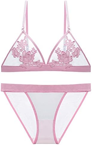 SEGE Women Bra and Panty Lingerie Set Underwear Bralette Everyday Bras Panty Matching