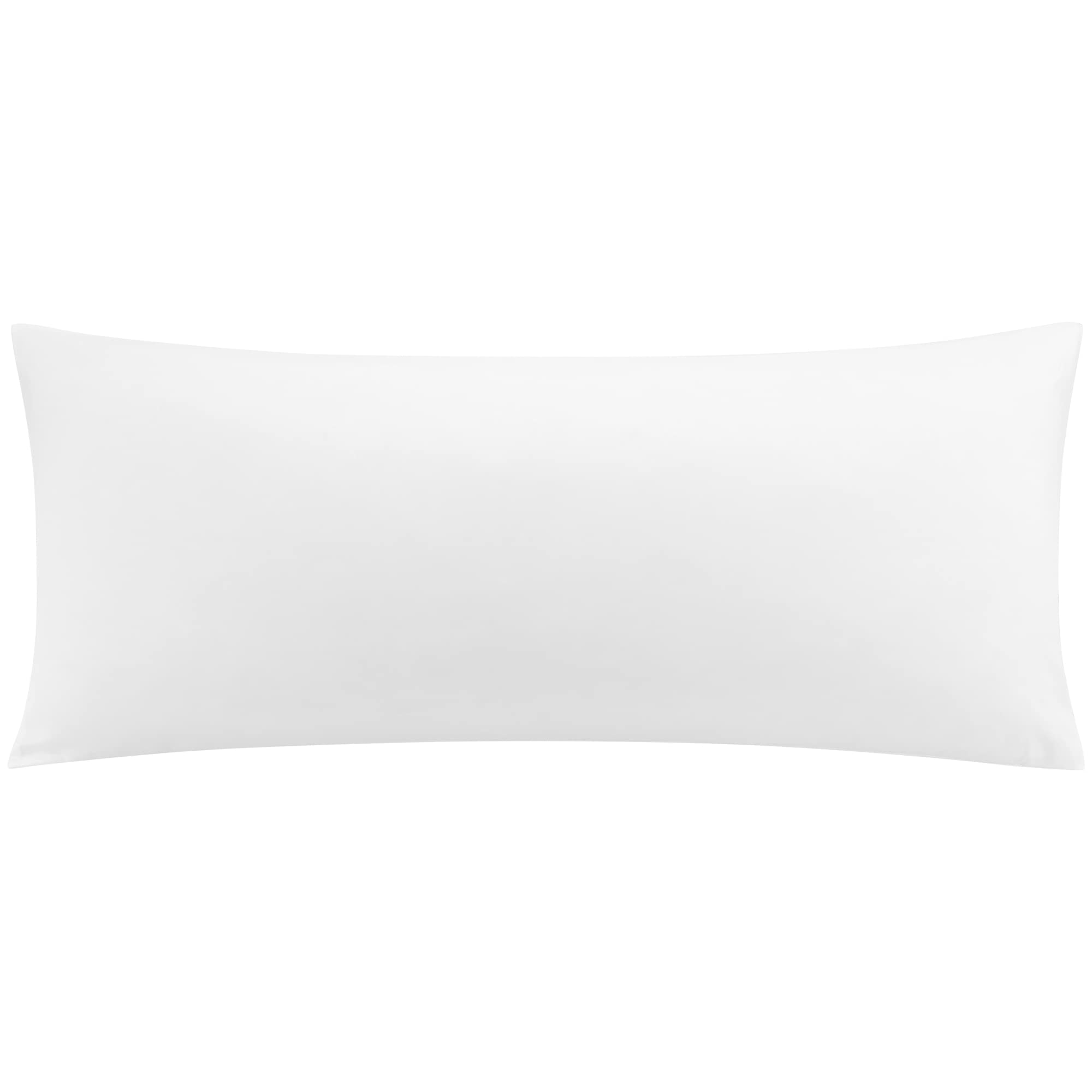 PiccoCasa Body Cooling Pillowcase Viscose from Bamboo Long Pillow Case Breathable Cool and Soft Body Pillow Cover with Zipper Closure White 20"x55" (4ft 6in)