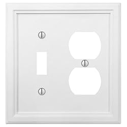 Amerelle 4052TDW Elly Wallplate, 1 Toggle / 1