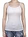 Satinior Women's Cami Camisole Built-in Bra Adjustable Spaghetti Strap Tank Top Padded Cami Tanks (XXXL Size, White)