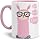 Alpaka-Tasse "No Drama Llama Lady" – Innen & Henkel In Rosa, Lustiger Spruch, Spülmaschinenfest
