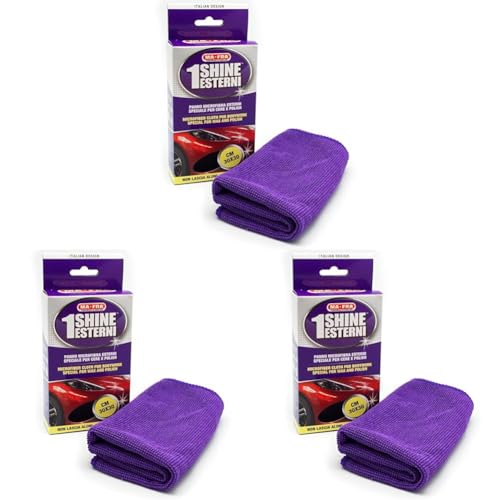 Mafra, 1Shine Exterior, Mikrofasertuch für die Außenseite von Autos, ideal zum Auftragen und Entfernen von Polituren und Wachsen, kratzt Nicht und beschädigt die Karosserie Nicht, 30x30cm.