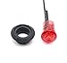 Ledvillage 10 Pcs 2nd Generation 3/4 Inch Mount RED LED Clearance Bullet Marker Lights, Side Led Marker for Truck Boat SUV ATV Bike Trailer Marine
