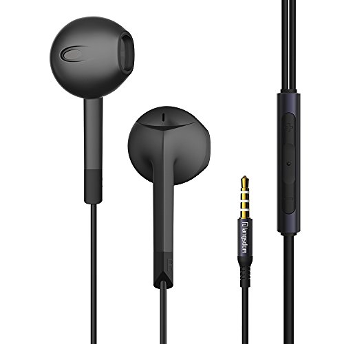 Personalized Apple Style Earbuds, Langsdom E6 Great Bass Stereo Sound & Volume...