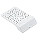 Elftear Wireless Numeric Keypad 19 Keys 2.4G Numeric Keyboard for Laptop Desktop PC Color White