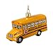 Noble Gems Kurt Adler 4-Inch Glass School Bus Ornament,Christmas