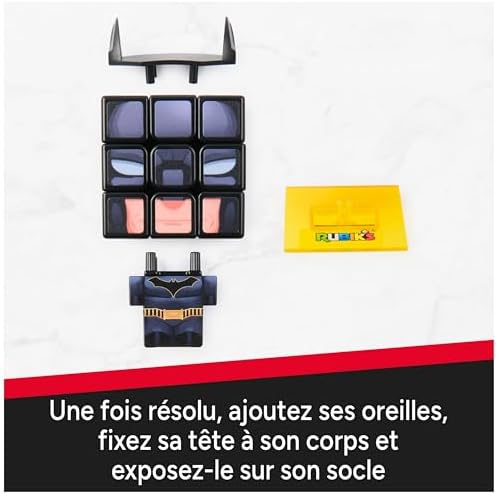 Cubers Batman 3X3 - Jeu Casse-Tête Adulte Et Enfant - Rubiks Cube Magique - Puzzle 3x3 Original - Jouet Batman DC - Puzzle Résolution de Problème - Jeu Enfant 8 Ans et +