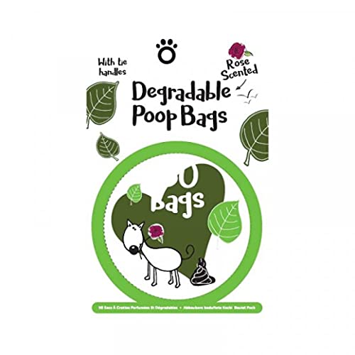 ZOON Degradable Rose Scented Tie Handle Poop Bags Value Pack 150 Bags