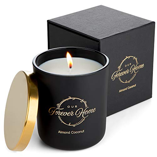 Our Forever Home Soy Jar Candle 100 Natural Wax with Sweet Almond