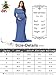 JustVH Maternity Fitted Elegant Gown Long Sleeve Off Shoulder Ruffles Maxi Photography Dress for Photoshoot Denim Blue