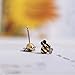 LEADERPAL 1 Pair Women's Earrings S925 Sterling Silver Cute Little Bee Studs Earrings Girls Animal Earrings Mothers Day Jewelry Women
