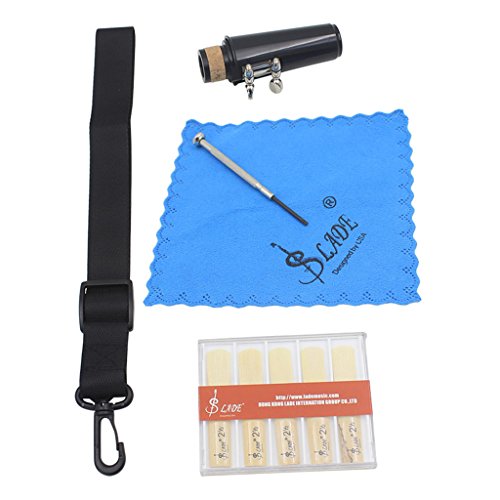 image for MonkeyJack Quality 7 in 1 Clarinet Parts Mouthpiece with Ligature&Cap&