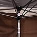 Outsunny Easy Pop Up Canopy Party Tent, Coffee Brown with 4 Removable Sidewalls, 10-Feet x 20-Feet