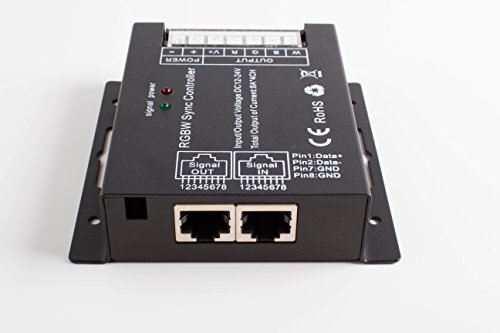 LEDUPDATES Heavy Duty RGBW LED LIGHT CONTROLLER with remote control 4 channel for RGB RGBW LED Light Strip Compatible with 12v 24v Power Supply LED Driver AC adapter